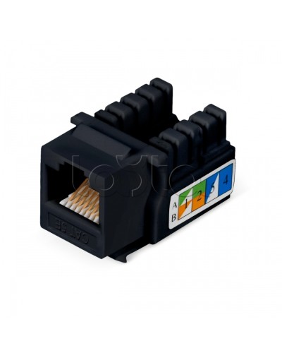 Вставка Cabeus KJ-RJ45-Cat.5e-90-BK в Хасавюрте Модули Keystone Pintop.ru