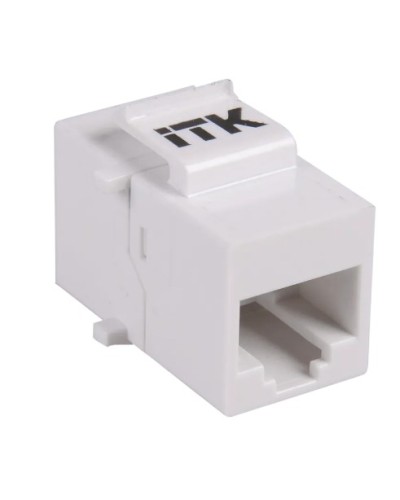 Проходной адаптер кат.5E UTP, RJ45-RJ45, тип Keystone Jack ITK CS7-1C5EU в Хасавюрте Проходные адаптеры RJ-45 и разветвители Pintop.ru