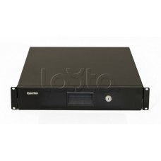 Полка (ящик) для документов с замком Hyperline (TDR3-2U-360-RAL9004)