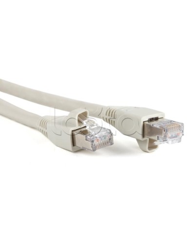 Патч-корд RJ45-RJ45, 4 пары, STP, кат.6a, LSZH (2м) Hyperline PC-LPM-STP-RJ45-RJ45-C6a-2M-LSZH-GY в Хасавюрте Патчкорды (медные) Pintop.ru