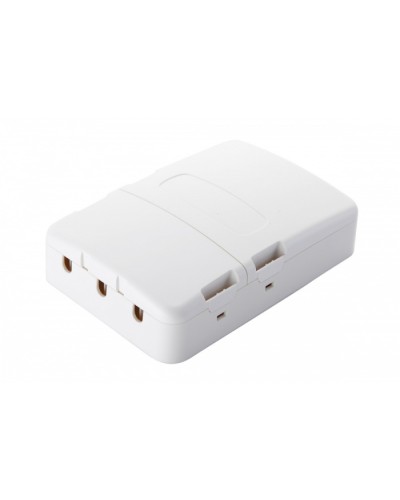 Настенная коробка 3-портовая, 2 секции, белый Eurolan (12B-13-33WT) в Хасавюрте Розетки компьютерные и телефонные Pintop.ru