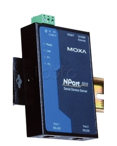 Сервер 2-портовый RS-232 в Ethernet Moxa NPort 5210 в Хасавюрте Дополнительное оборудование для ОПС Pintop.ru