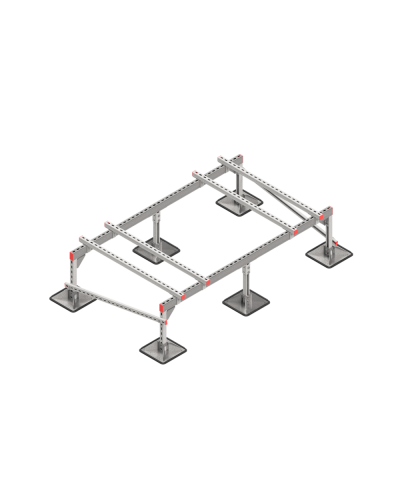 Опорная конструкция для установки оборудования TECHNORAPTOR STEELFOOT 2000х1200 КМ-профиль (KM-TR-STF-SSEI-2000-1200) в Хасавюрте Системы видеонаблюдения Pintop.ru