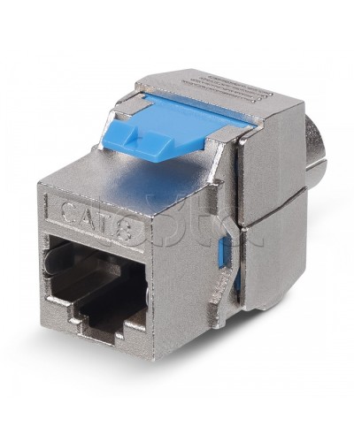 Вставка Keystone Jack RJ-45(8P8C) Cabeus KJ-RJ45-Cat.8-SH-180-Toolless в Хасавюрте Модули Keystone Pintop.ru