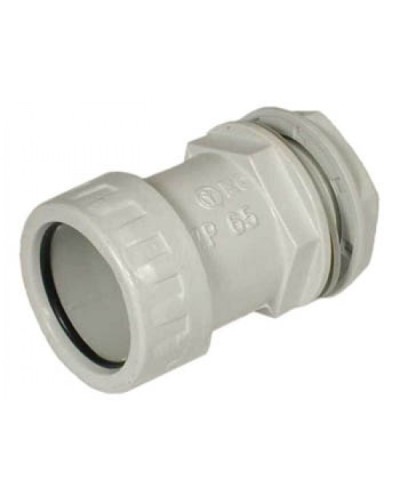 Муфта «труба-коробка» D25 мм , без галогена Экопласт 42725HF в Хасавюрте Аксессуары для труб (ОКЛ) Экопласт Pintop.ru