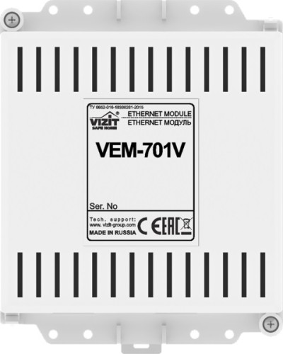 Ethernet модуль Vizit VEM-701V в Хасавюрте Аксессуары для многоабонентных систем Pintop.ru