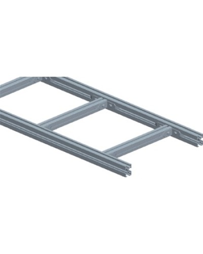 Лоток лестничный, прямая секция шириной 200 мм, алюминий (3 м) LANMASTER LAN-LTA200 в Хасавюрте Кабельные лотки Pintop.ru