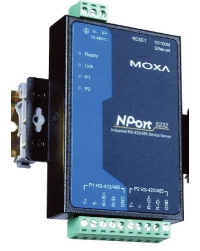 Сервер 2-портовый RS-422/485 в Ethernet Moxa NPort 5232 в Хасавюрте Дополнительное оборудование для ОПС Pintop.ru
