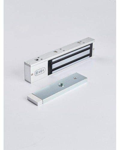 R-Lock RL-EM280-LSS - Электромагнитный замкок, 280кг, DC12/24B, цвет серебристый сатинированный алюминий RAL 7047, два датчика втроены в корпус замка: датчик Холла и магнито-контактный датчик в Хасавюрте Электромагнитные замки Pintop.ru