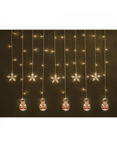 Гирлянда Navigator 95 026 NGF-D037-03 (бахрома звезды и снеговики RGBY 3*0.6м IP в Хасавюрте Источники света(Лампы) Pintop.ru