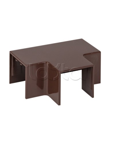 Угол T-образный (25х25) (4 шт) темное дерево EKF-Plast (tchd-25-25x4) в Хасавюрте Аксессуары для кабель-канала Pintop.ru