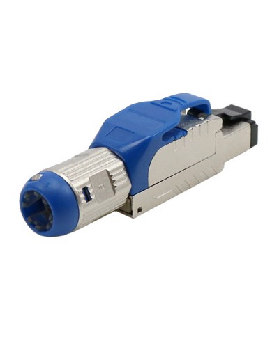 Разъем полевой оконцовки RJ-45 8P8C Hyperline PLUE-8P8C-S-C8-SH-BL в Хасавюрте Коннекторы и разъемы Pintop.ru