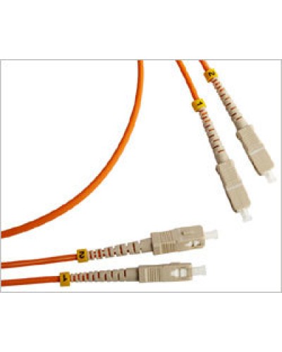 Патч-корд оптический LSZH, дуплексный, SC/PC-SC/PC, MM 50/125, 2м LANMASTER LAN-2SC-2SC/OM2-2.0 в Хасавюрте Патч-корды и пигтейлы Pintop.ru