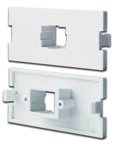 Вставка модульная под SC симплексный адаптер в розетку LAN-MB, белая LANMASTER LAN-MBP-1SC-WH в Хасавюрте Коннекторы Pintop.ru