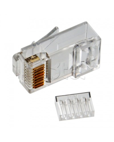 Коннектор RJ-45 кат.6, универсальный, со вставкой Cabeus 8P8C-C6-TWP в Хасавюрте Коннекторы и разъемы Pintop.ru