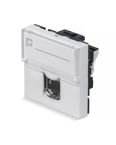 Модуль Keystone Jack RJ-45(8P8C), 180 градусов, категория 6 Cabeus (KJ-RJ45-Cat.6-180T-FP-L-45) в Хасавюрте Модули Keystone Pintop.ru