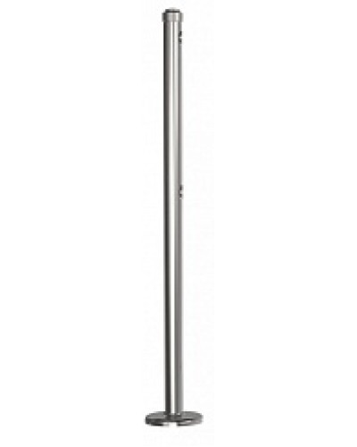 Стойка стационарная хромированная Ростов-Дон ОБ1/0-0 ХРОМ в Хасавюрте Ограждения Pintop.ru