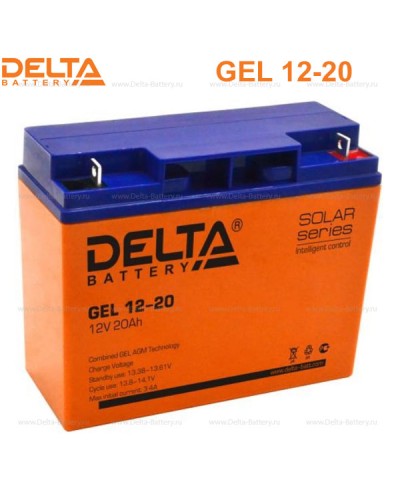 Аккумулятор свинцово-кислотный Delta GEL 12-20 в Хасавюрте Электротехническое оборудование Pintop.ru