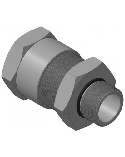 Кабельный ввод с резьбой G1 для открытой прокладки кабеля с проходным диаметром d=20-24 мм Спектрон КВН-24-М-G1 в Хасавюрте Аксессуары для кабель-канала Pintop.ru