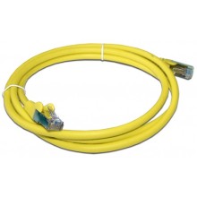 Патч-корд RJ45 - RJ45, 4 пары, FTP, категория 6, 1 м, желтый, LSZH LANMASTER LAN-PC45/S6-1.0-YL
