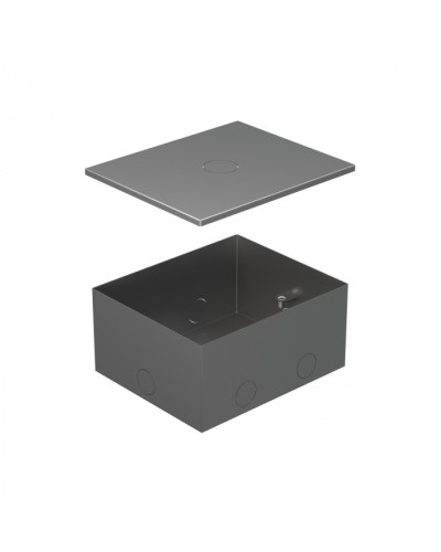 BOX/4 Металлическая коробка с крышкой для заливки в пол 159,6х133,6х75мм для люков 70040 Экопласт (70141) в Хасавюрте Системы лючков и колонн Pintop.ru