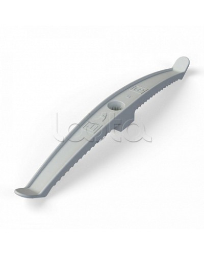 Держатель кабеля двусторонний для прямого монтажа серый (20шт/120шт уп/кор) Промрукав (PR13.0382) в Хасавюрте Монтажные материалы Pintop.ru