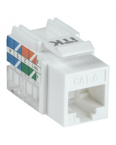 Модуль Keystone Jack кат.5E UTP 110 IDC 90град ITK CS1-1C5EU-11 в Хасавюрте Модули Keystone Pintop.ru