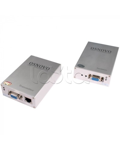 Комплект для передачи VGA и аудиосигнала по витой паре, до 50 м OSNOVO TA-V/1+RA-V/1 в Хасавюрте Видеоусилители, Модуляторы, Делители Pintop.ru