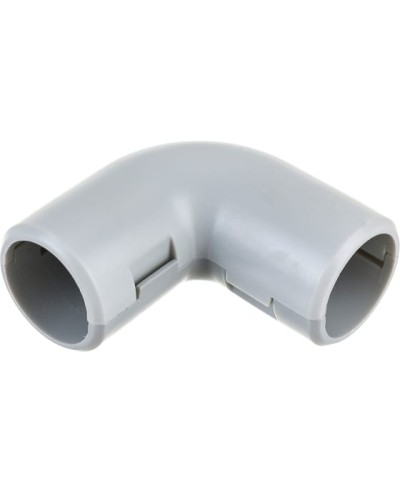 CI20G Угол 90 гр.(2част.), без галогена, для труб D20мм, цвет белый (1уп = 25шт) Экопласт (41220-25HF-W) в Хасавюрте Повороты, муфты, тройники Pintop.ru