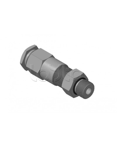 Кабельный ввод для бронированного кабеля с двойным уплотнением, резьбой G1/2, внешним диаметром кабеля D=8-12 мм и проходным диаметром кабеля d=4-8 мм Спектрон КВБ-12/8-2У-М-G1/2 в Хасавюрте Аксессуары для кабель-канала Pintop.ru