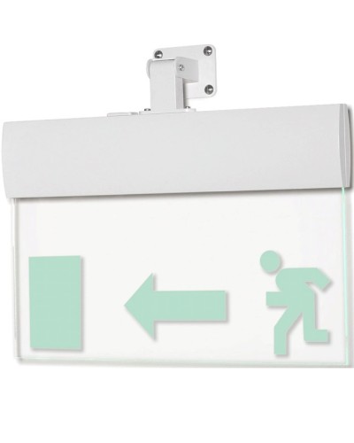 Табло М-12-УЛЬТРА Человек влево дверь (универсальное крепление) (ИП Раченков А.В.) в Хасавюрте Оповещатели Pintop.ru