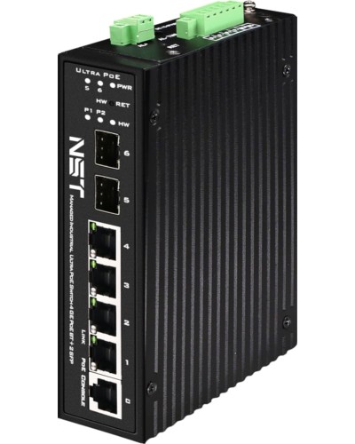 Промышленный управляемый (L2+) HiPoE коммутатор NST NS-SW-4G2G-PL/IM в Хасавюрте Коммутаторы Pintop.ru
