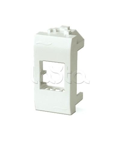 Адаптер для информационных разъемов Systimax, белый, 1мод. DKC 76609B в Хасавюрте Аксессуары для стоек и шкафов Pintop.ru
