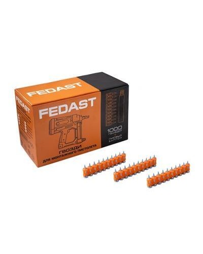 Гвозди 3,0*16 мм для монтажного пистолета с кованым наконечником (1000 шт/уп) FEDAST (fd3016mgbp) в Хасавюрте Крепеж: Дюбели, шурупы, саморезы Pintop.ru