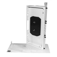 Бокс оптический универсальный 19&quot;, от 8 до 24 портов (SC, duplex LC, ST, FC), со сплайс пластиной, без пигтейлов и проходных адаптеров Hyperline FO-19R-1U-3xSLT-W140H42-24UN-GY