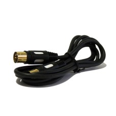 Шнур DIN 5PIN Plug - DIN 5PIN Plug 1.5 м GOLD (10шт/уп) REXANT 17-2522