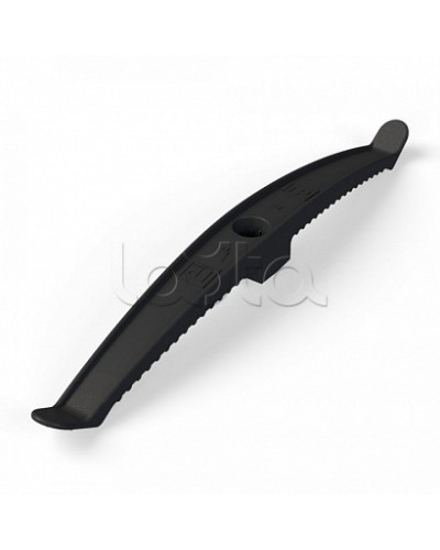 Держатель кабеля двусторонний для прямого монтажа черный (20шт/120шт уп/кор) Промрукав (PR13.0383) в Хасавюрте Монтажные материалы Pintop.ru