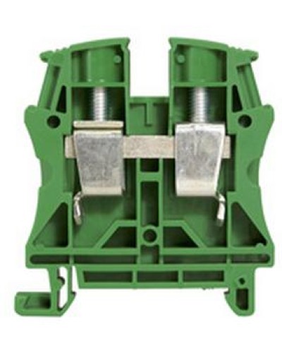 Клемма 16 мм2 однополюсная 1 вход/1 выход, шаг 12 мм, зеленая Viking Legrand 037198 в Хасавюрте Клеммные колодки Pintop.ru