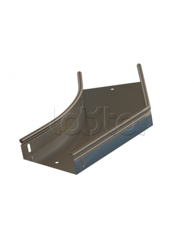 Угол 45° горизонтальный плавный Hyperline RST-AHS45-600-50-0,8-R100-SZ в Хасавюрте Аксессуары для лотков Pintop.ru