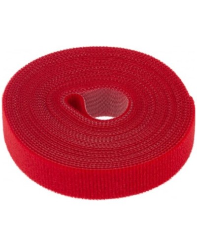 Лента-липучка многоразовая 5 м х 20мм, красная (1 шт/уп) REXANT 07-7524 в Хасавюрте Монтажные материалы Pintop.ru