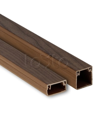 Канал кабельный (25х16) (40 м) темное дерево EKF-Plast (kk-25-16d) в Хасавюрте Кабель-канал Pintop.ru