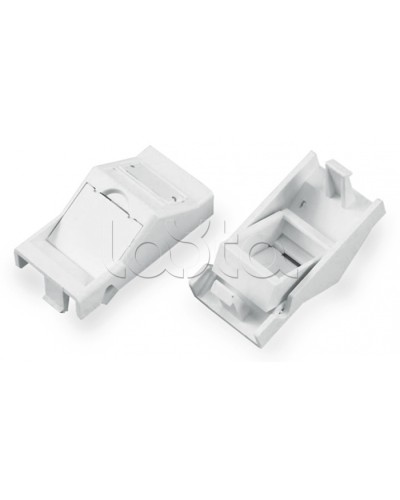 Вставка угловая 45x22.5 для 1 модуля формата Keystone Jack Hyperline SIP2A-1K-M45-22.5 в Хасавюрте Модули Keystone Pintop.ru