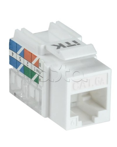 Модуль Keystone Jack кат. 6A UTP 110 IDC 90 град. ITK CS1-1C6AU-11 в Хасавюрте Модули Keystone Pintop.ru