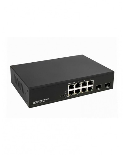 PoE коммутатор Gigabit Ethernet на 8 RJ45 + 2 SFP порта NST NS-SW-8G2G-P в Хасавюрте Коммутаторы Pintop.ru