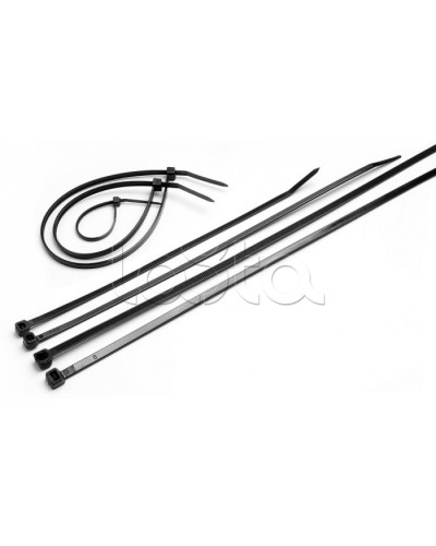 Стяжка нейлоновая неоткрывающаяся, безгалогенная (halogen free), 200x3.6мм, черная (100 шт) Cabeus CTBL-200 в Хасавюрте Стяжки-хомуты Pintop.ru