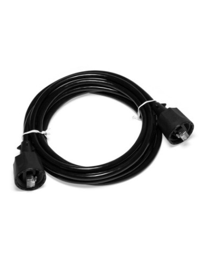 Патч-корд индустриальный RJ45 - RJ45, 4 пары, FTP, категория 6, 3 м, черный LANMASTER LAN6-S45-45-3.0-WP в Хасавюрте Патчкорды (медные) Pintop.ru