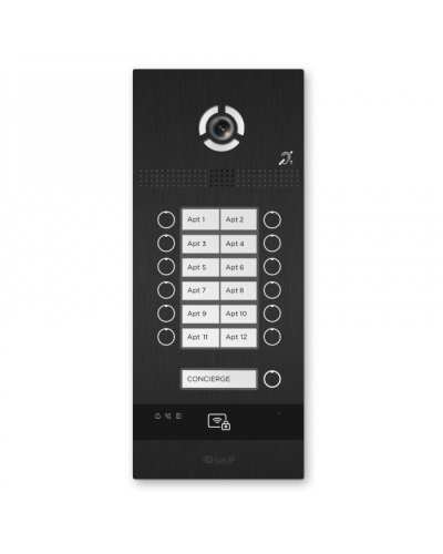Вызывная панель BAS-IP BI-12FBI BLACK в Хасавюрте Вызывные видеопанели малоабонентные Pintop.ru