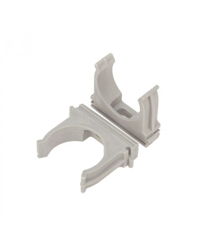 Крепеж-клипса для труб д.20мм, цвет серый Cabeus (CF20-GY) в Хасавюрте Держатели, клипсы, скобы Pintop.ru