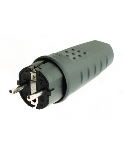 Вилка Schuko. Каучук. DKC DIS1103100 в Хасавюрте Аксессуары для стоек и шкафов Pintop.ru