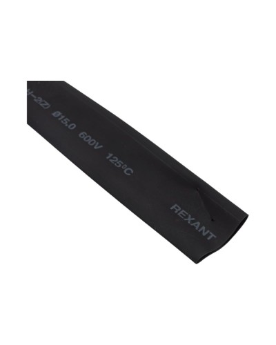 Термоусаживаемая трубка 15.0 / 7.5 мм черная (100 м/бухта) REXANT (49-1506) в Хасавюрте Монтажные материалы Pintop.ru